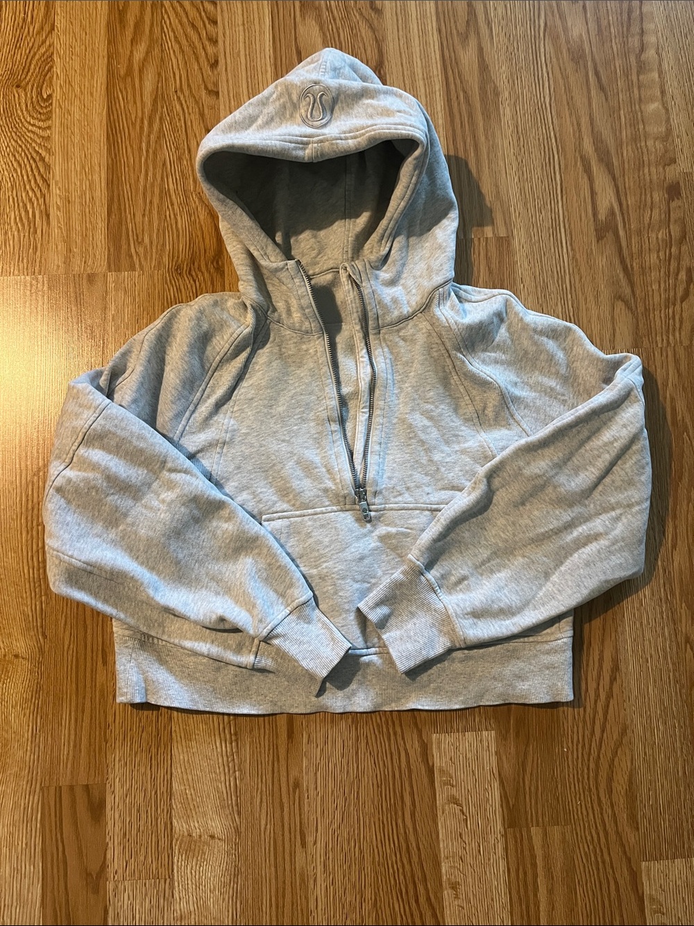 lululemon scuba Light Gray Half-Zip up